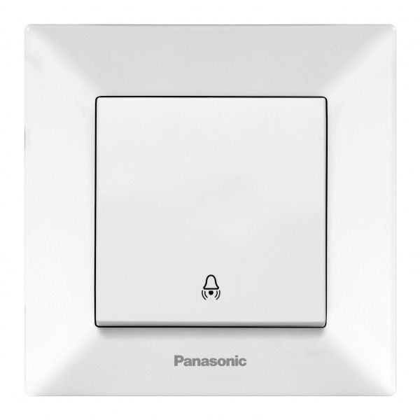 Кнопка звонка Panasonic Arkedia Slim белый 480300036