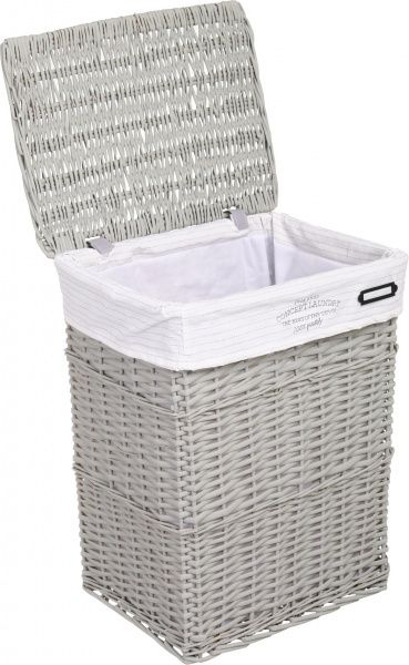 Корзинка плетеная Tony Bridge Basket с текстилем 44х34х56 см HQN20-4AB-1 