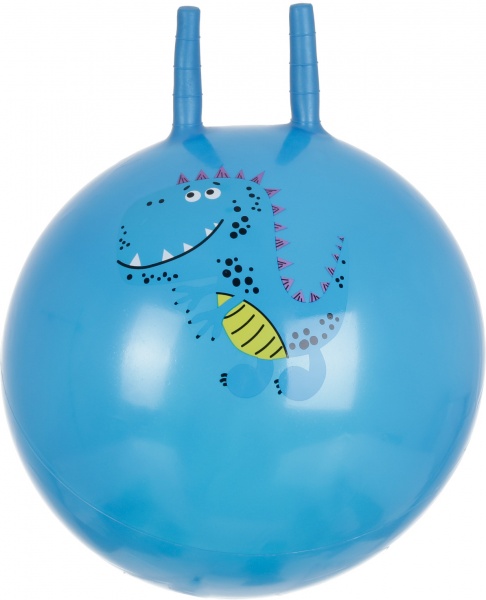 Мяч Zhuchuang Toys надувной с рожками дино KH4-08/blue 