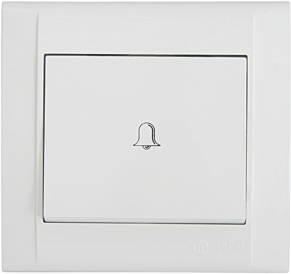 Кнопка кнопковий Makel Defne білий 42001050