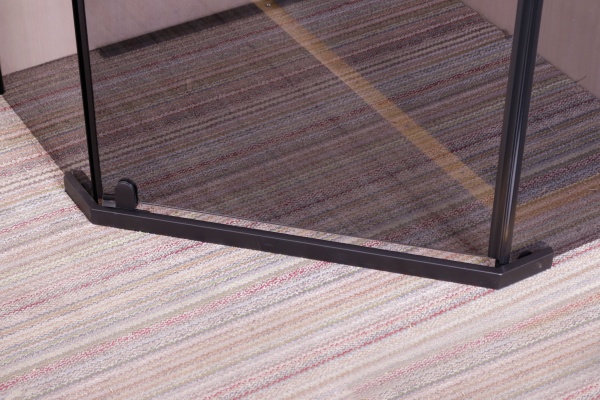 Душова кабіна Diamond Black п'ятикутна 900x900x2000 мм