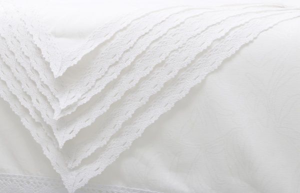 Набор скатерть + 6 салфеток 175x150 см белый Ярослав 