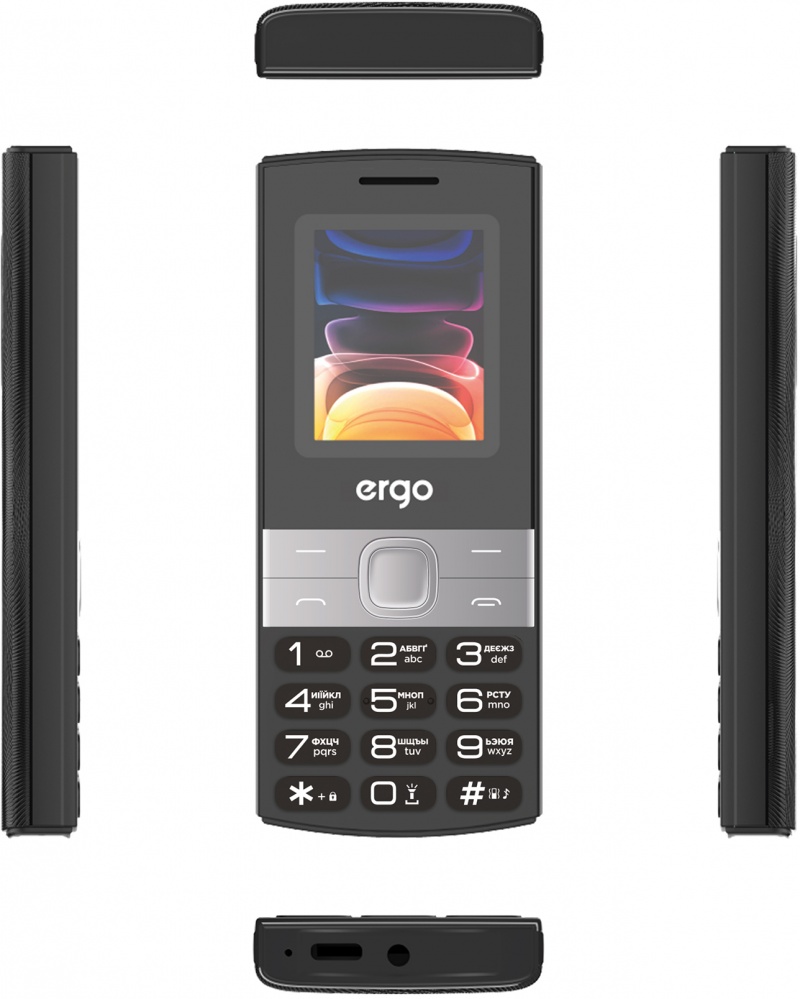 Мобильный телефон Ergo B185 Dual Sim black B185 black