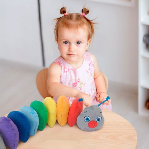 Розвиваюча іграшка Масік Ludum Гусениця Rainbow 30 см МС 040701-01