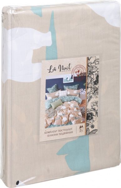 Комплект постельного белья Polar bears двуспальный разноцветный принт La Nuit 