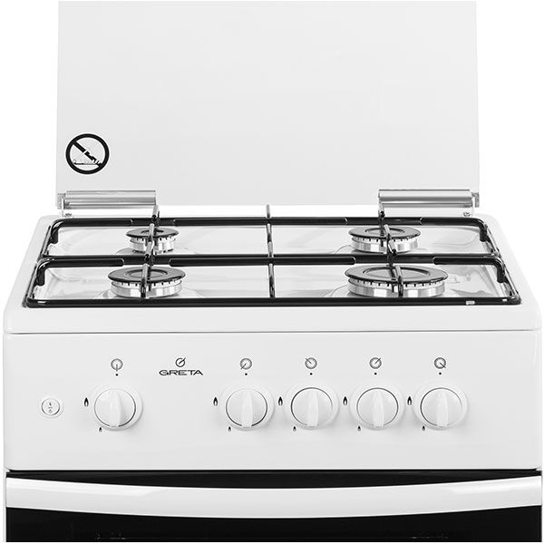 Плита газовая Greta GG 5772 MG 33 (W) (1470-00-07АА белая)