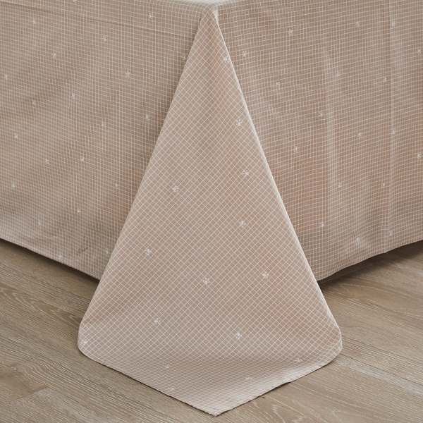 Комплект постельного белья Palms 1,5 бежево-белый La Nuit 