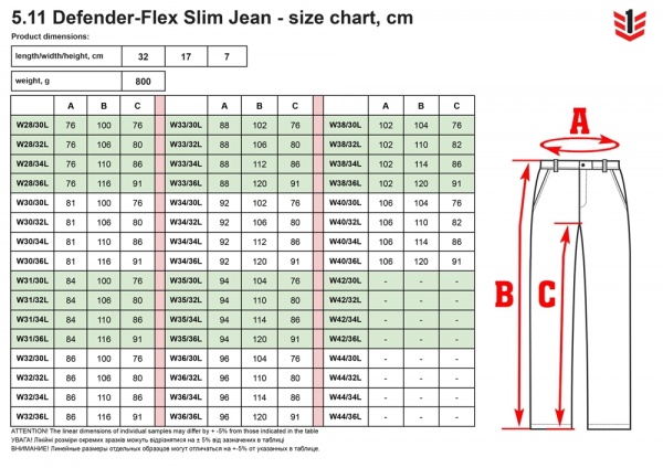 Джинси 5.11 Tactical Тактичні Defender-Flex Slim Jean р. W31/L36 Dark Wash Indigo 74465 