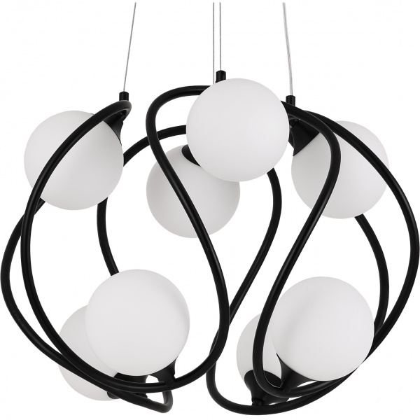 Светильник Hopfen 8x40 Вт G9 черный Balle PD 8 BK 