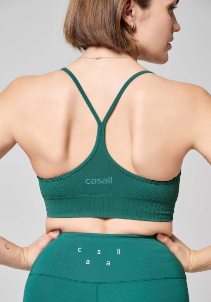 Бра Casall SEAMLESS GRAPHICAL RIB SPORTS TOP 22210-412 р.S зелений