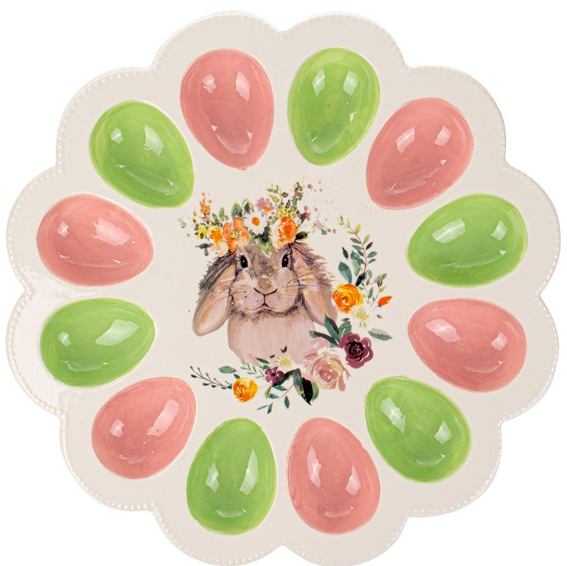 Блюдо для яєць Flower Bunny 30х30х3 см Lefard 
