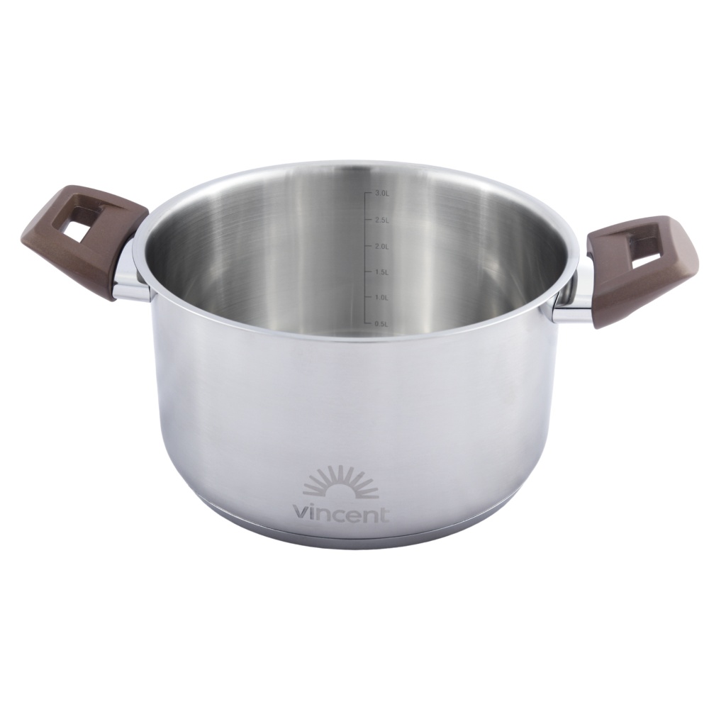 Кастрюля с крышкой Vincent 20 см 3,3 л VC-3186-20