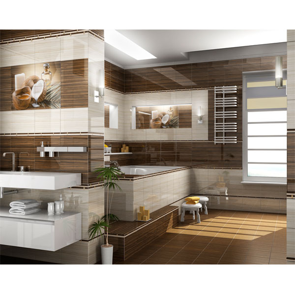 Бордюр Golden Tile Wellness 101301 бежевий 400х30 мм