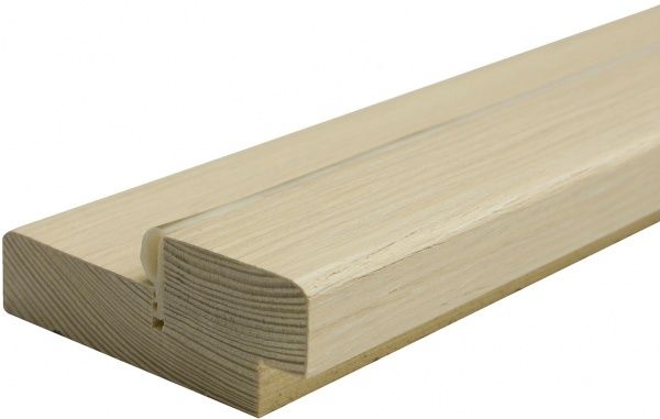 Дверная коробка ОМіС шпонированная с уплотнителем 75х30х2050 мм дуб беленый