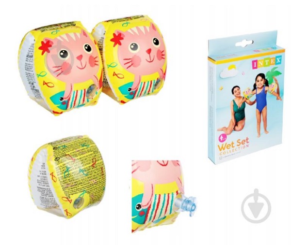 Нарукавники Intex Happy Kitten 20x15 см 56665