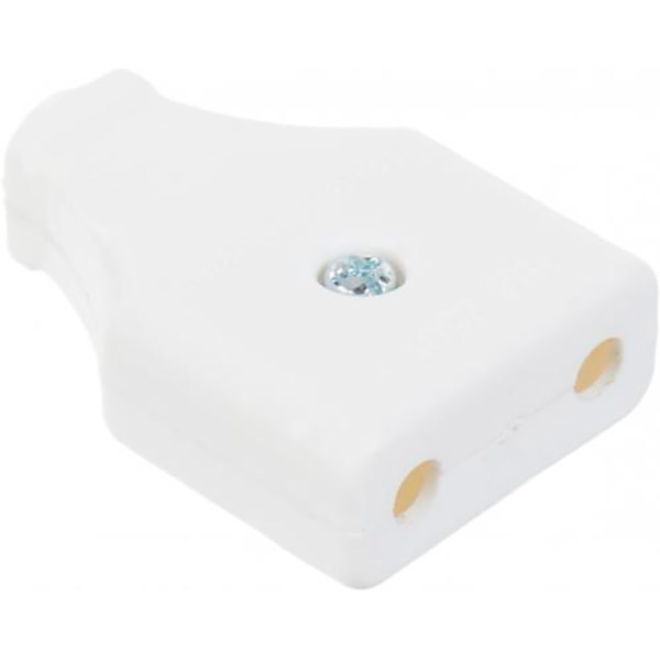 Гнездо Fetih плоское без заземления 220В белый