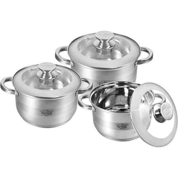 Набір каструль 6 предметів 26-242-005 Krauff
