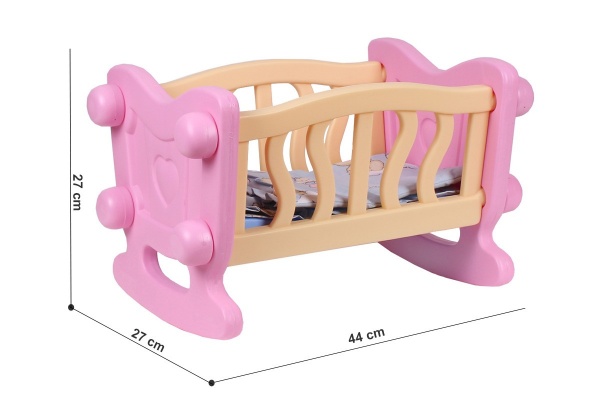 Колиска ТехноК рожева із бежевим 4180