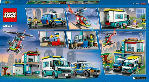 Конструктор LEGO City Центр управління рятувальним транспортом 60371