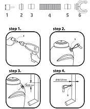 Соединительный комплект Prosperplast 6 деталей ICANS6