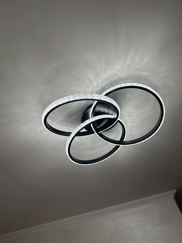 Люстра светодиодная ESLLSE VITA 3x80 Вт LED-модуль черный 10124