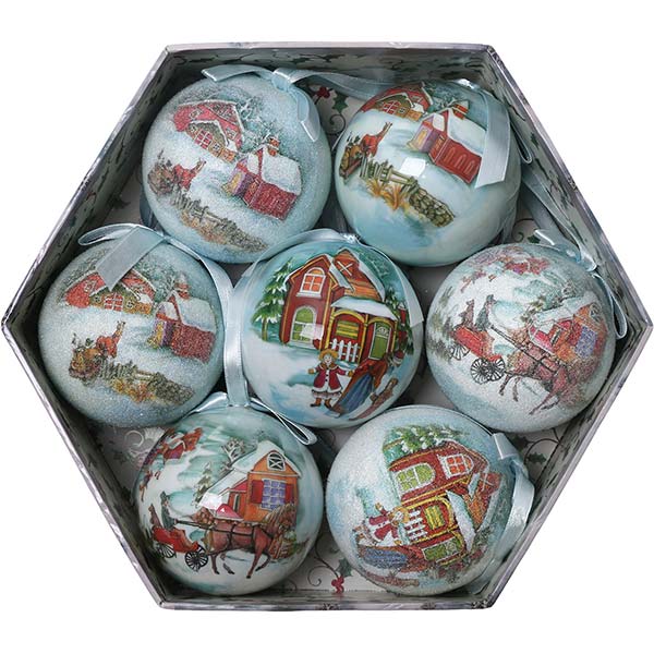 Набор новогодних украшений 198-75791S/C-7 7 шт