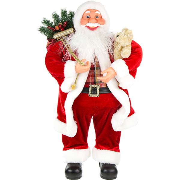 Фигура Дед Мороз красный 60 см 11540212