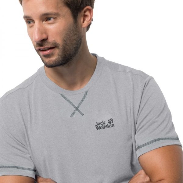 Футболка Jack Wolfskin CROSSTRAIL T MEN 1801671-6720 XL сірий