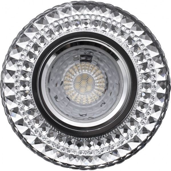 Светильник точечный Hopfen с подсветкой MR16 3 Вт GU5.3 4500 К прозрачный/хром CR 0416 LED 3W 