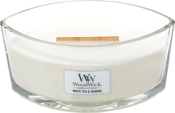 Свеча ароматическая Woodwick Ellipse White Tea and Jasmine 453 г 