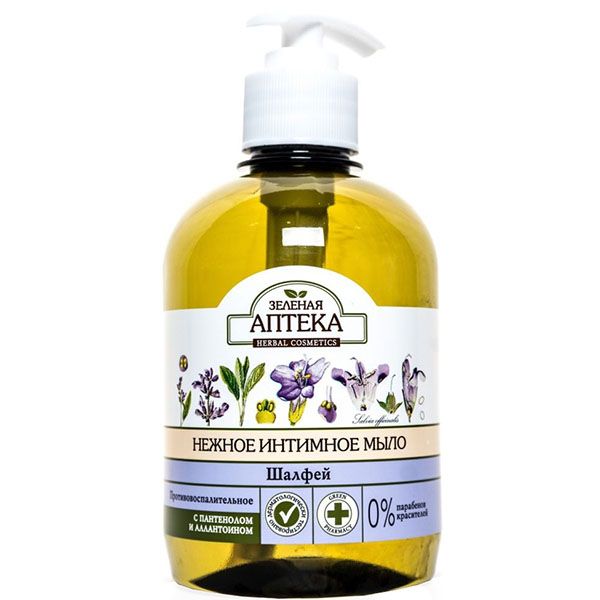 Мило для інтимної гігієни Зеленая аптека Шавлія 370 мл