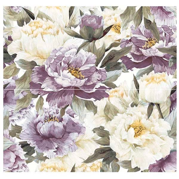 Плитка InterCerama METALICO декор-панно фіолетовий П 89 051 46x50 2 шт.