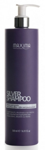 Шампунь тонировочный Maxima Silver от нежелательного желтого оттенка волос 500 мл