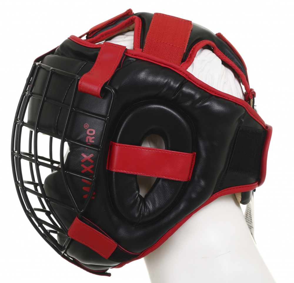 Шлем боксерский MaxxPro р. M AHG-750 Red vynil M красный