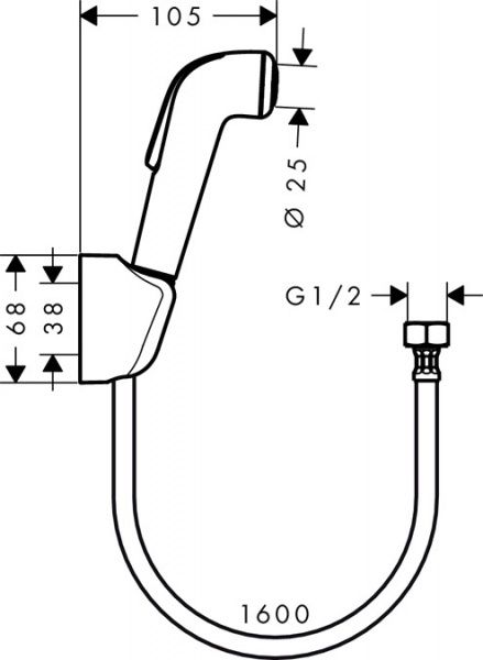 Набір для біде Hansgrohe Porter 32122000 