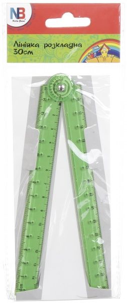 Линейка раскладная 30 см зеленая Nota Bene
