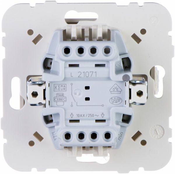 Выключатель проходной одноклавишный Efapel Logus без подсветки 10 А 250В IP20 слоновая кость