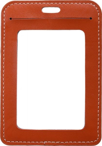 Бейдж вертикальный коричневый 11x7 см