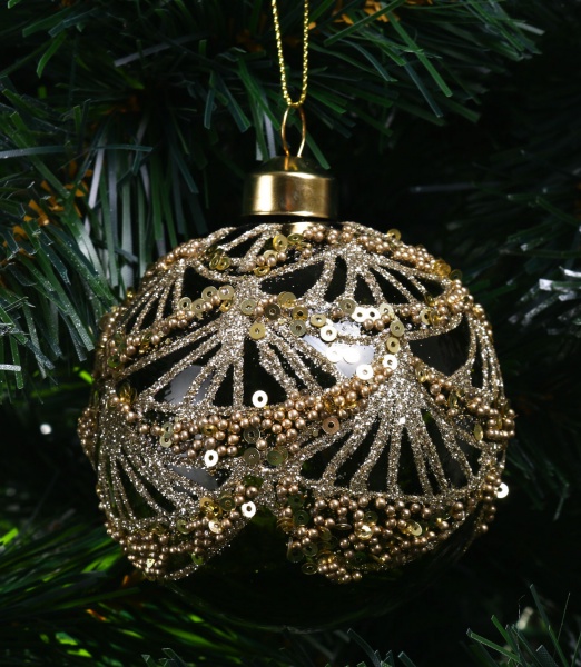 Шар новогодний 80 мм в ассортименте ABT620890