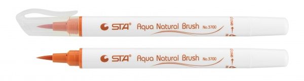 Маркер акварельний STA пензлик AQUA NATURAL BRUSH STA3700-7 помаранчевий 