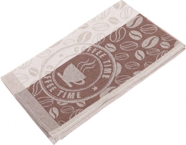 Рушник Кава-пауза 1 46x70 см Білоруський льон рожевий 