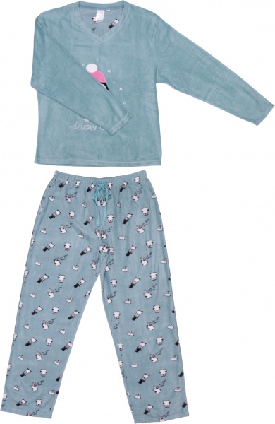 Костюм домашний женский La Nuit Home Snow Cute р. L мятный 