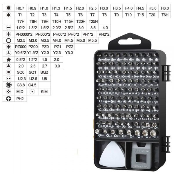 Набір викруток та головок для електроніки 00117