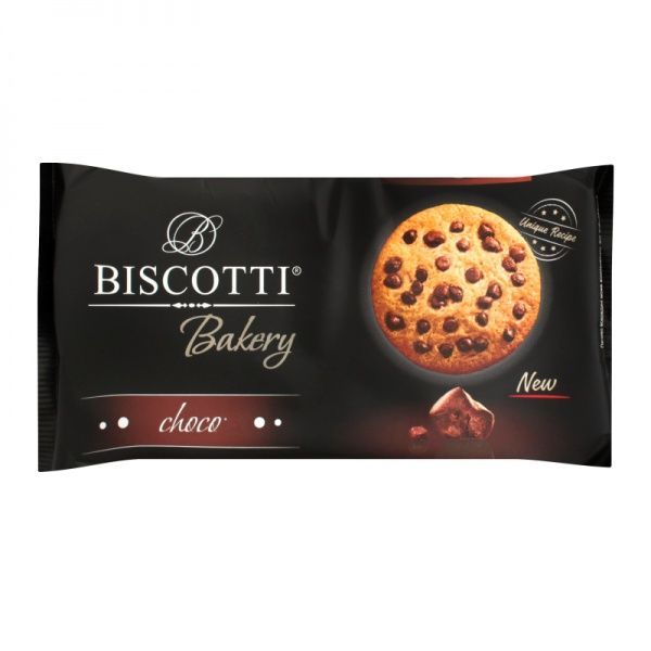 Печенье Biscotti Bakery сдобное песочно-отсадное с кусочками глазури 150 г 