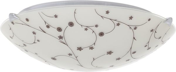 Світильник настінно-стельовий УТ Сяйво НПБ Галявина 2x60 Вт E27 бежевий 3009 