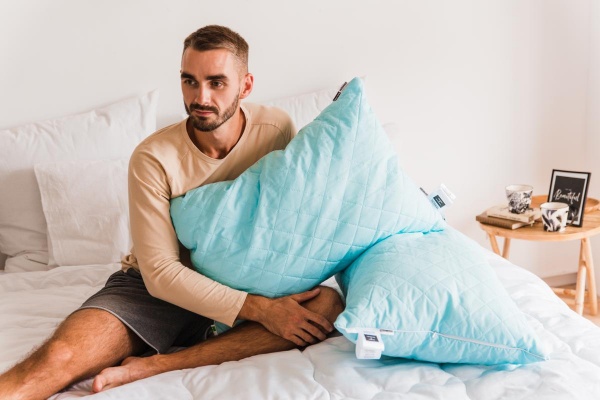 Подушка бавовняна 1291 Valentino висока 50х70 см (2200001538047) MirSon