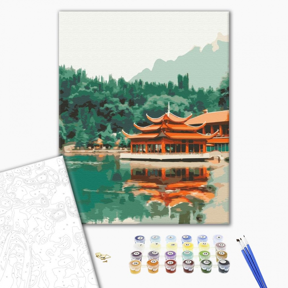 Картина по номерам Восточное спокойствие BS52494 40x50 см Brushme