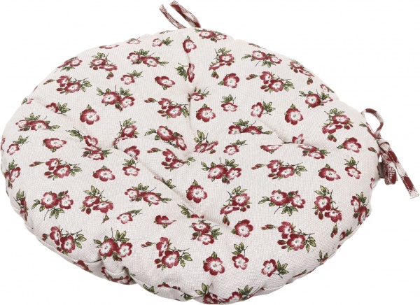 Подушка на стул Бордо цветок 40 см La Nuit