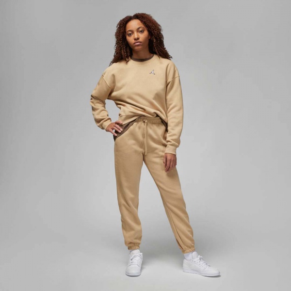 Світшот Nike W J BRKLN FLC CREW DQ4462-277 р. XL бежевий