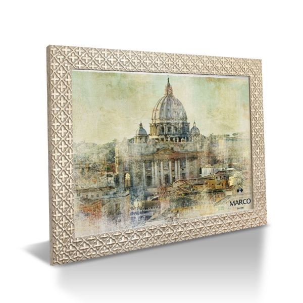 Рамка MARCO decor 2712 1 фото 21х30 см белый с золотистым 